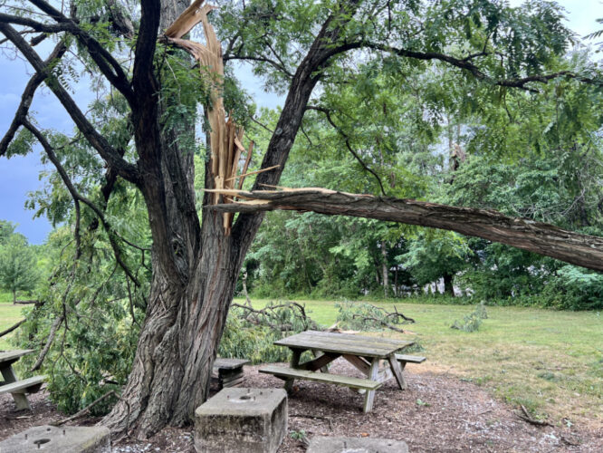 Clean up underway after weekend storms left thousands without power in Pa.